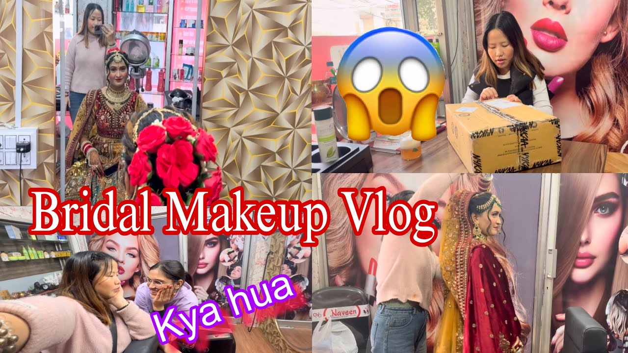 Bridal Makeup Vlog🥰