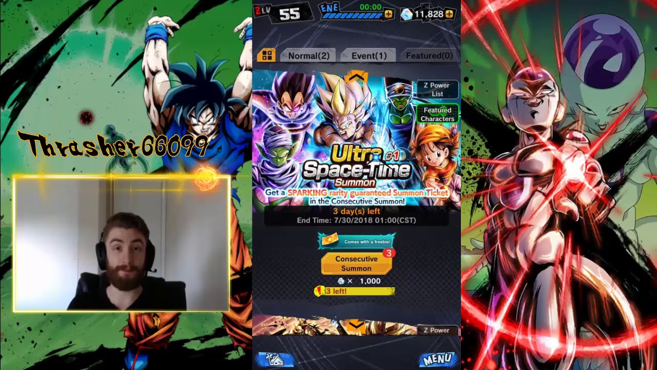 DB Legends - Ultra Space Time Summon #1 Guaranteed Sparking Unit Trap Banner Dragon Ball