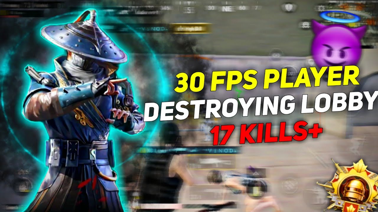 30 FPS PLAYER DESTROYING LOBBY 17 KILLS+ 🔥 || BGMI MONTAGE LOW END DEVICE ⚡ || BGMI MONTAGE 🚀🗿