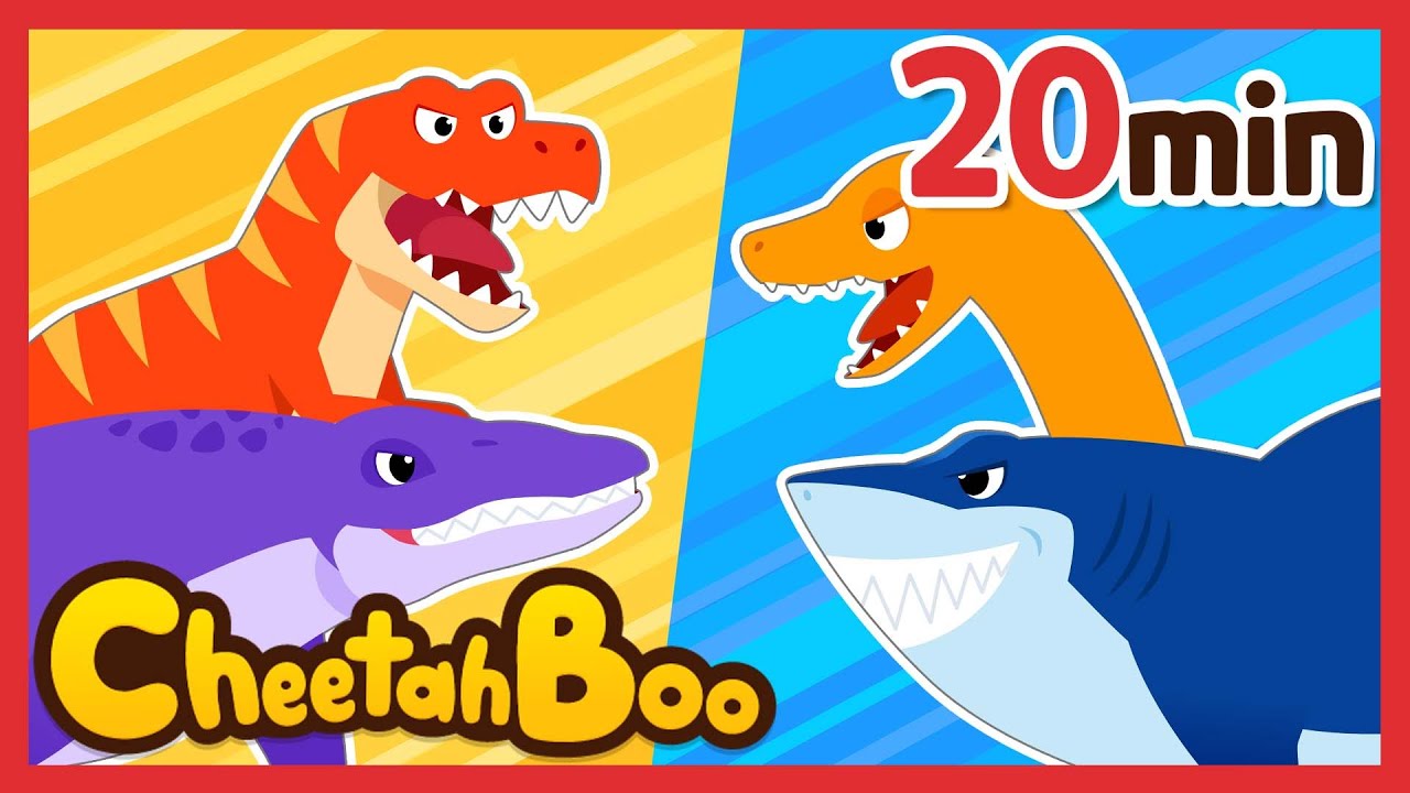 Dinosaur Songs Compilation 20min | VS Song +More | Nursery rhymes & Kids Song | #Cheetahboo