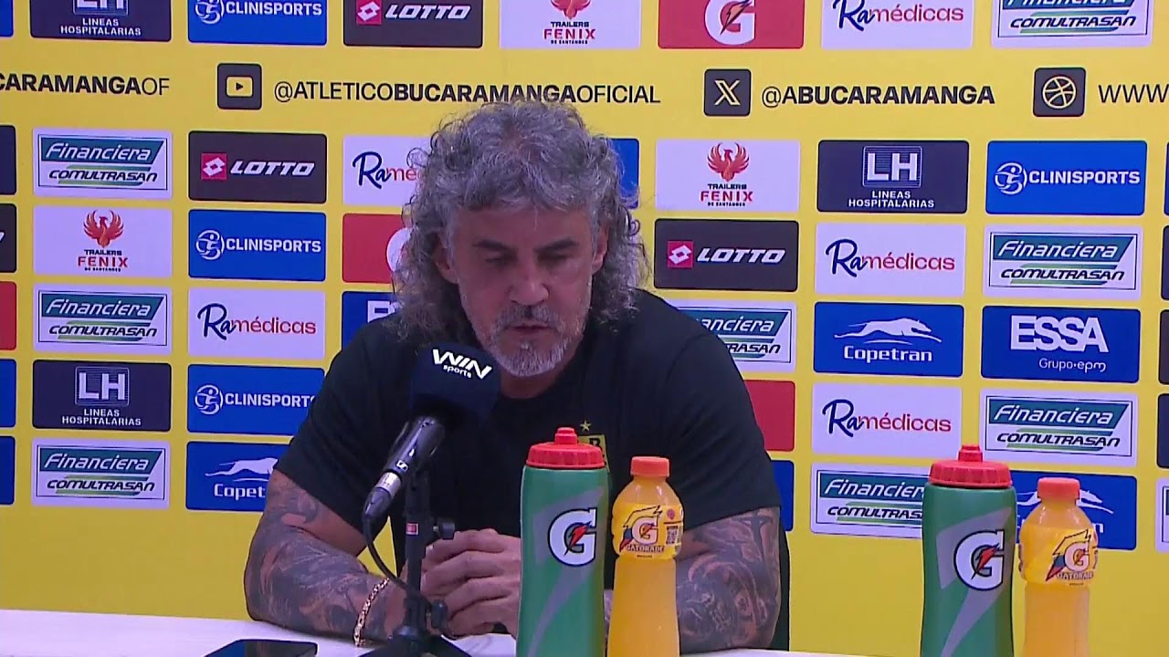 Rueda de prensa de Bucaramanga tras su partido con Tolima
