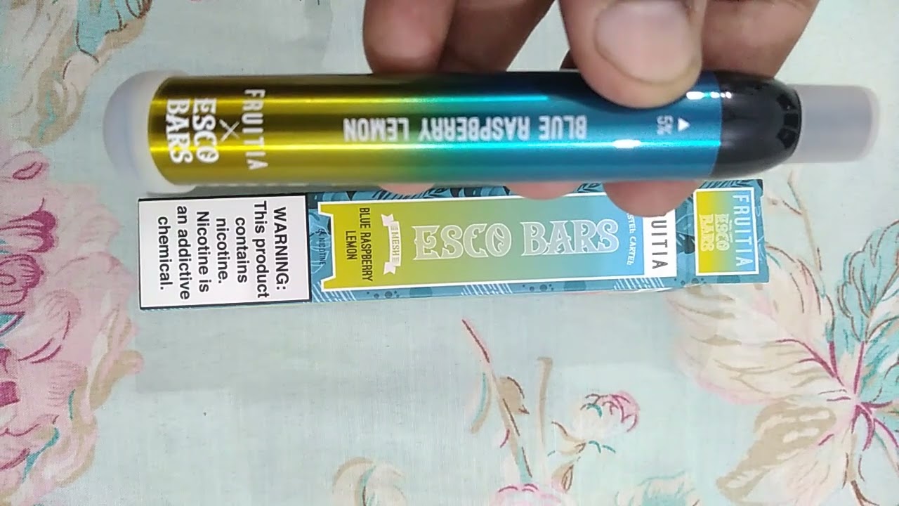 Esco Bars Disposable Vape x Blue Rasberry Lemon x 2,500 Puffs HONEST REVIEW!!!!!