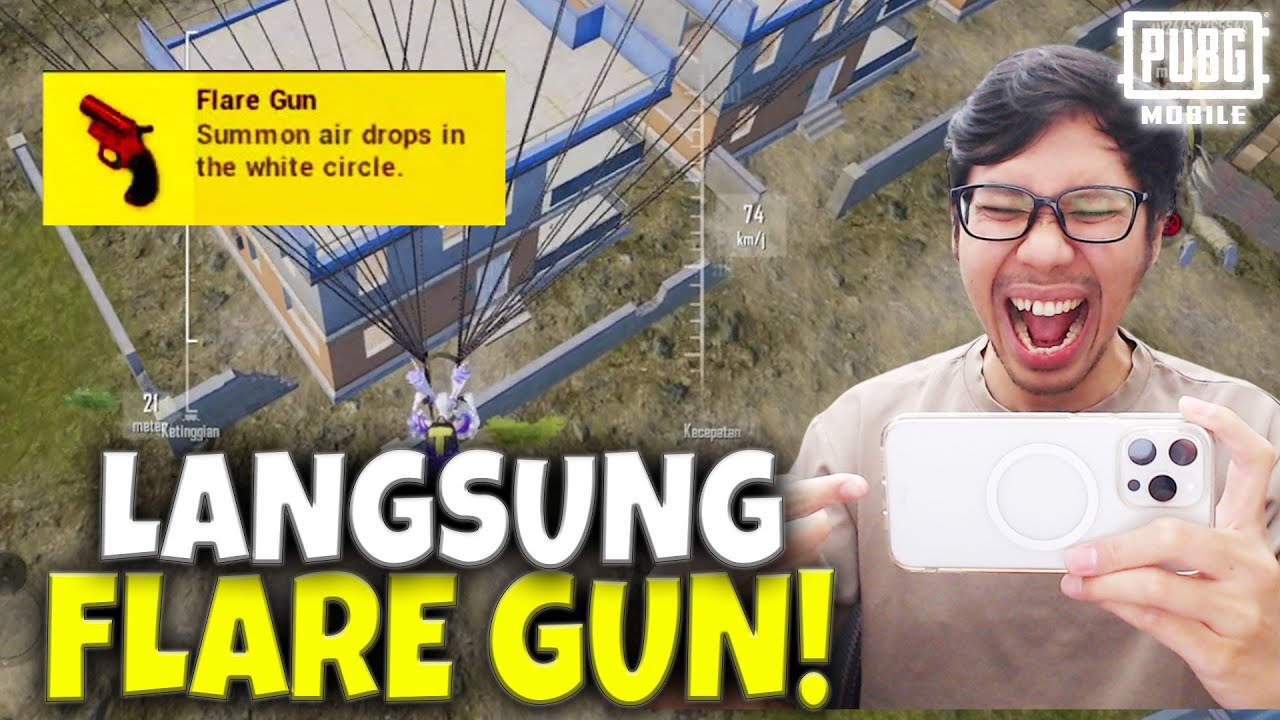 SANGAT BERUNTUNG! BARU MENDARAT LANGSUNG DAPAT FLARE GUN! KOTA SEVERNY TERBAIK! - PUBG MOBILE!