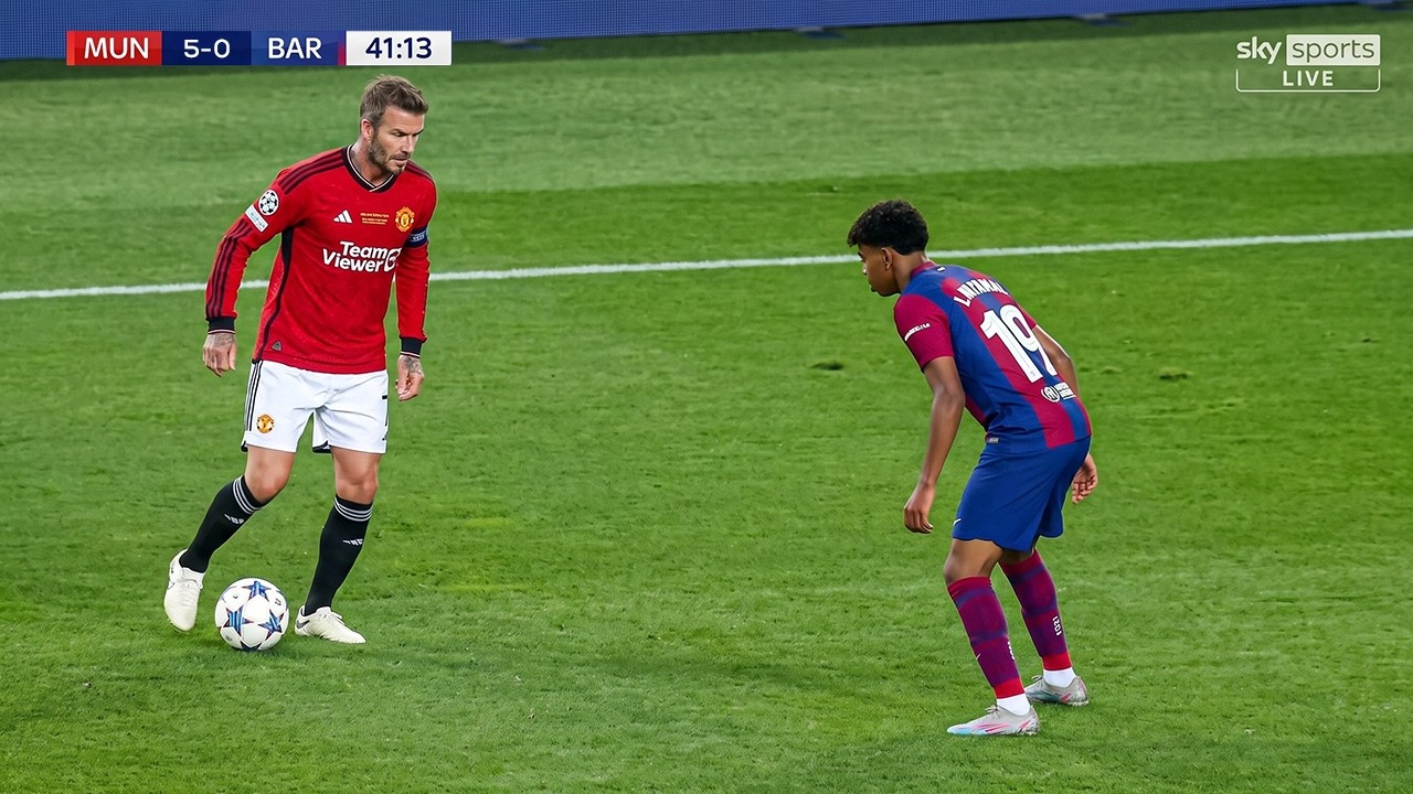 51 Years Old David Beckham Impressed the Whole World in this Historic Match