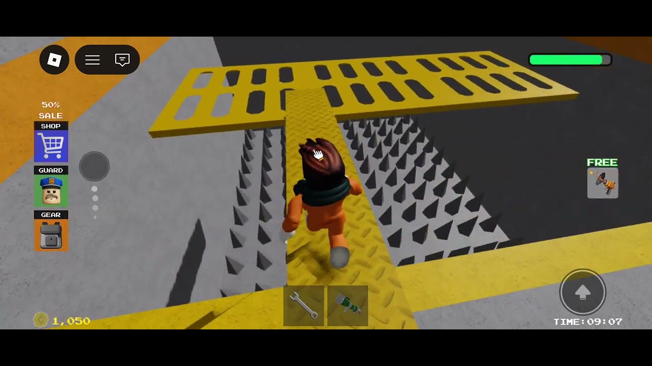 I will play Roblox in Barry prison run