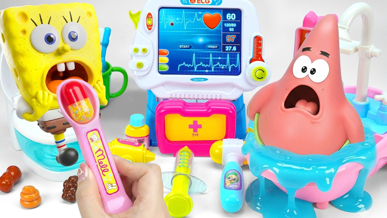 Satisfying Unboxing Spongebob Ambulance Collection Toys , Doctor First Aid Toys