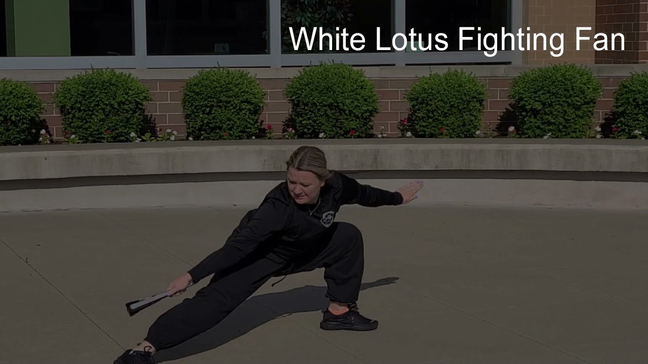 White Lotus Fighting Fan
