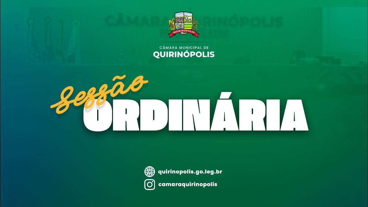 3ª Sessão Ordinária de Fevereiro 25/02/2026 (Câmara de Quirinópolis).