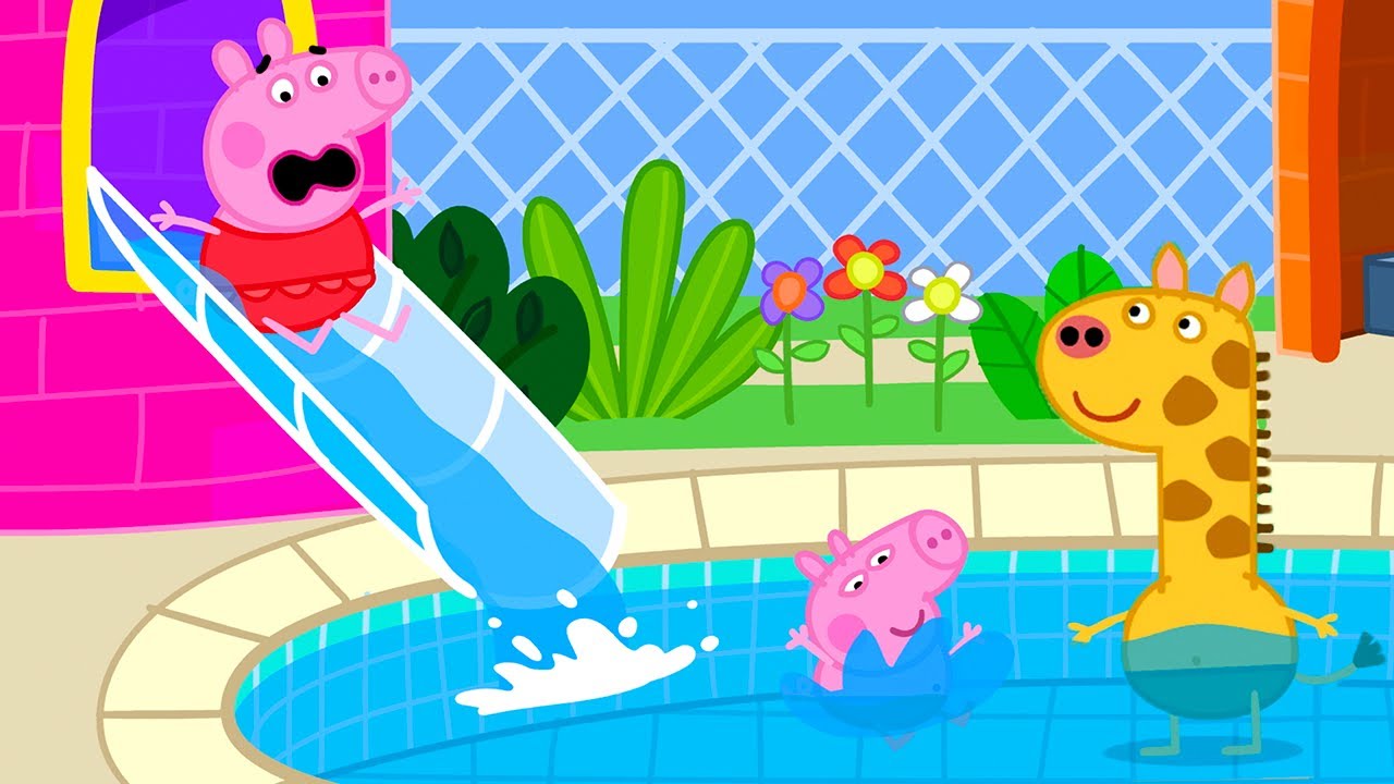 The GIANT Water Slide 🌊 Best of Peppa Pig 🐷 Cartoons for Children