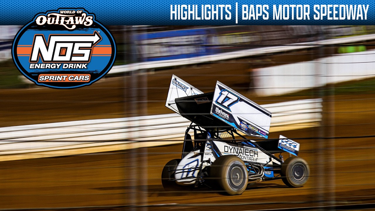 World of Outlaws NOS Energy Drink Sprint Cars | BAPS Motor Speedway | 29 июля 2026 г. | ЛУЧШИЕ МО...