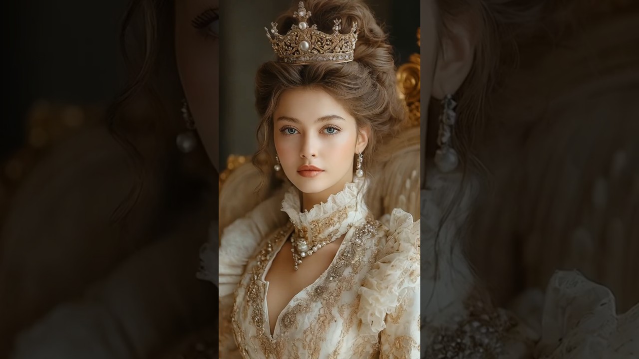 Regal Elegance: Gilded Lace Crowned Beauty #elegance #fashion #royalstyle