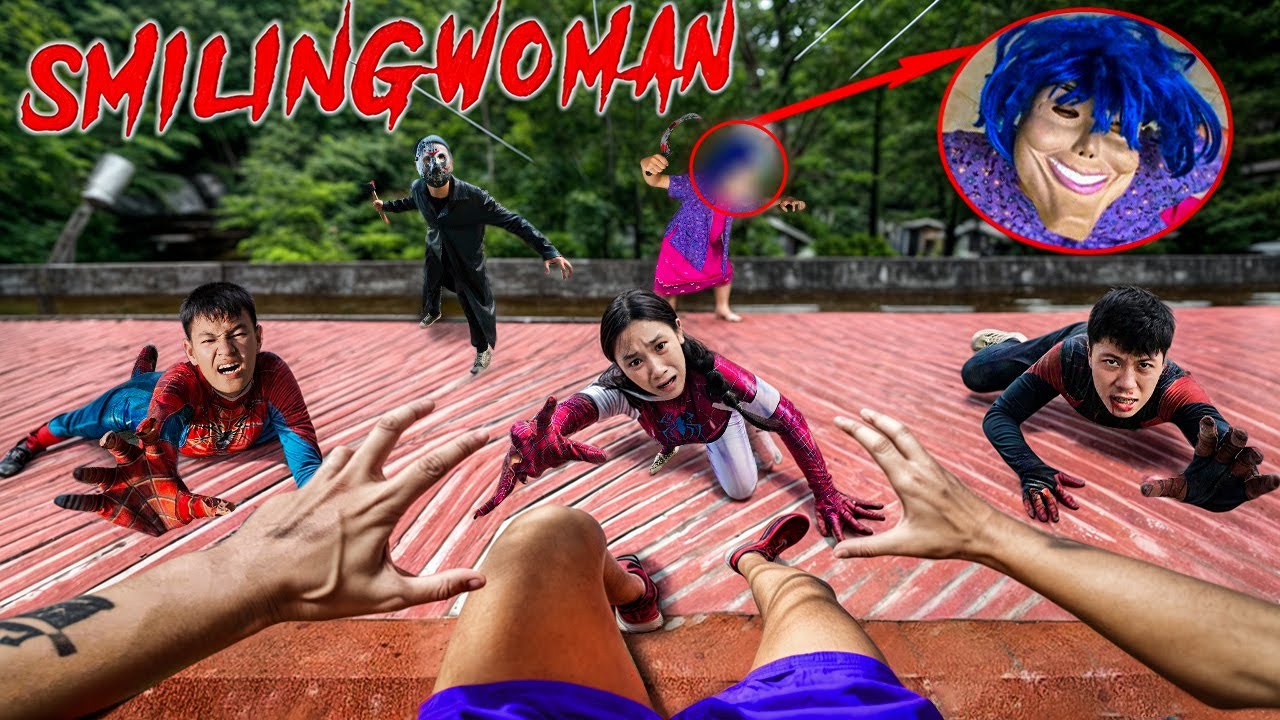 SPIDERMAN PARKOUR Vs SMILING WOMAN | Deadly Chase Ended the Team (Horror Story Short) | Epic POV