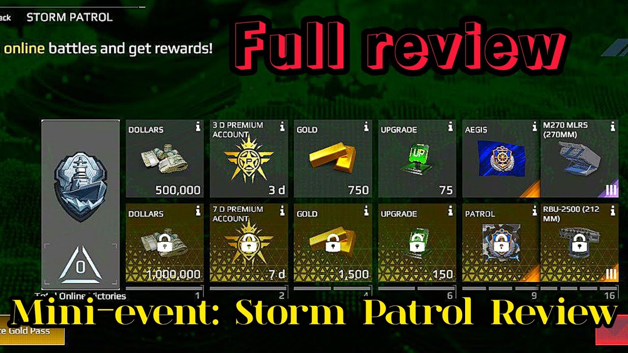 Modern Warships Mini-event: Storm Patrol Review #modernwarships #gaming #mwcreator #mwneval #test 
