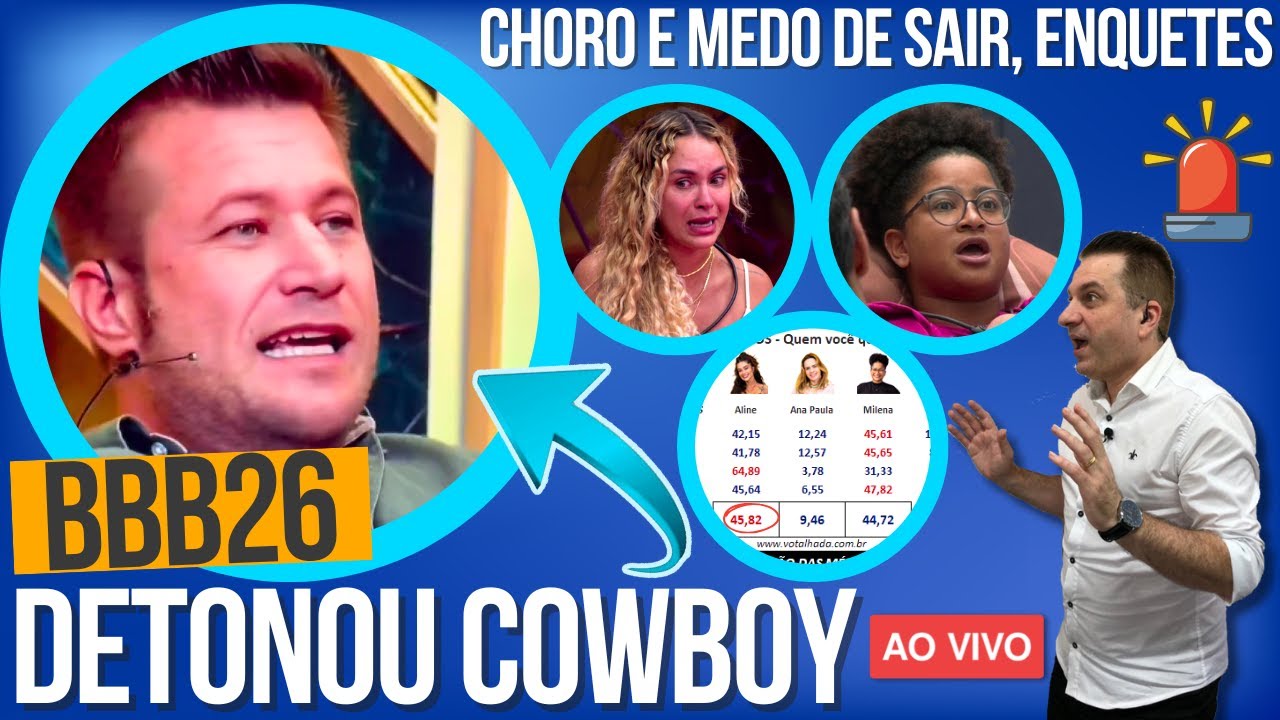 🔴BBB26: ALEMÃO DETONA COWBOY, SARAH FALA SOBRE SUA CONEXÃO COM GIL, ENQUETES TEM VOTAÇÃO ACIRRADA!