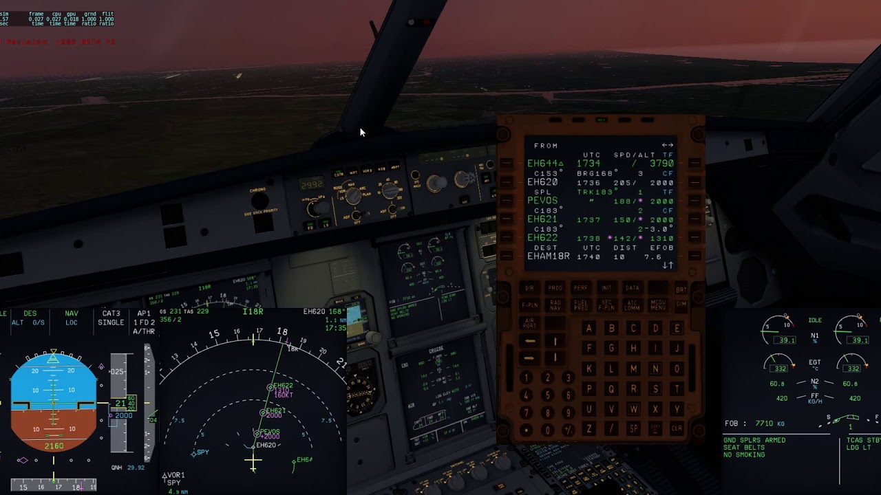 FF a320 beta - ILS approach