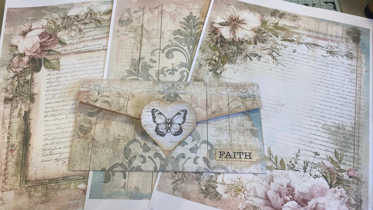 A Craft with me  making an Envelope using freebies in my shop