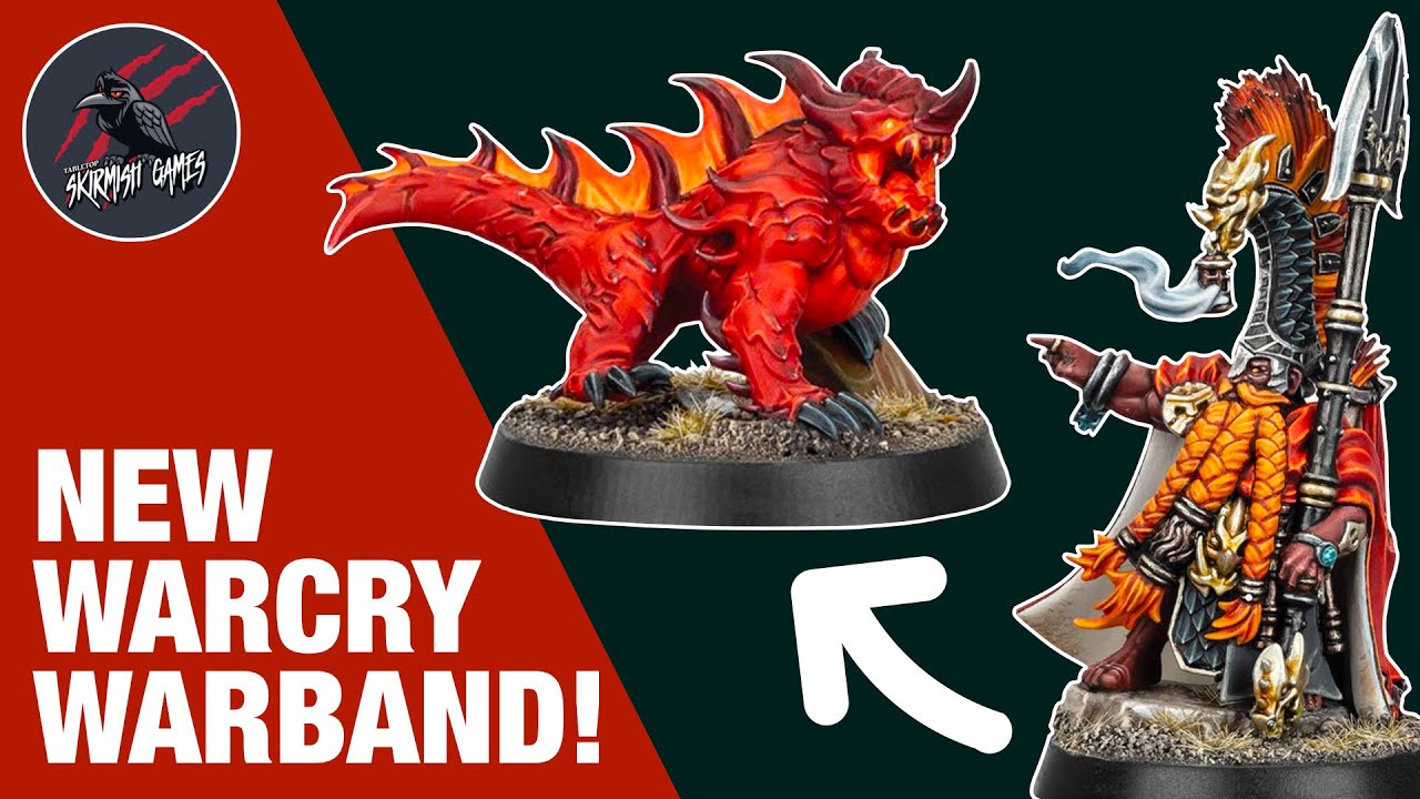NEW WARCRY WARBAND! Fyreslayer Get Some Love - Vulkyn Flameseekers & A Baby Magma Lizard!