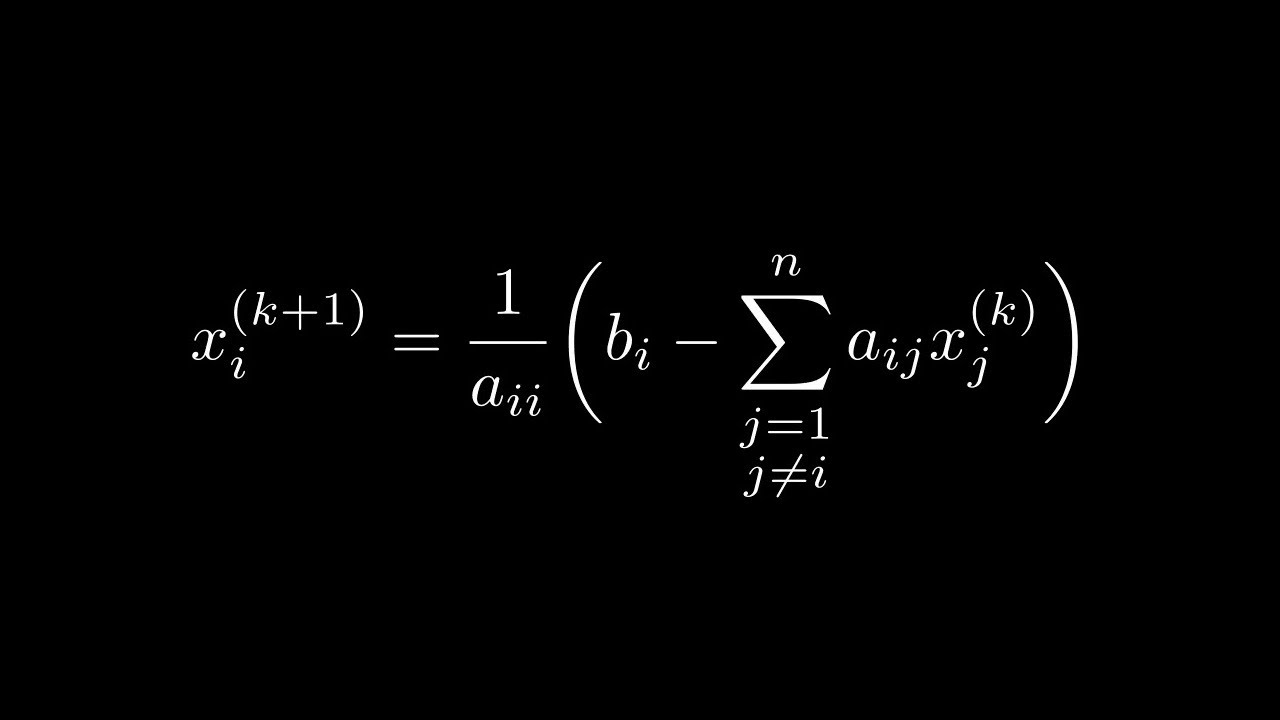 The Jacobi Method