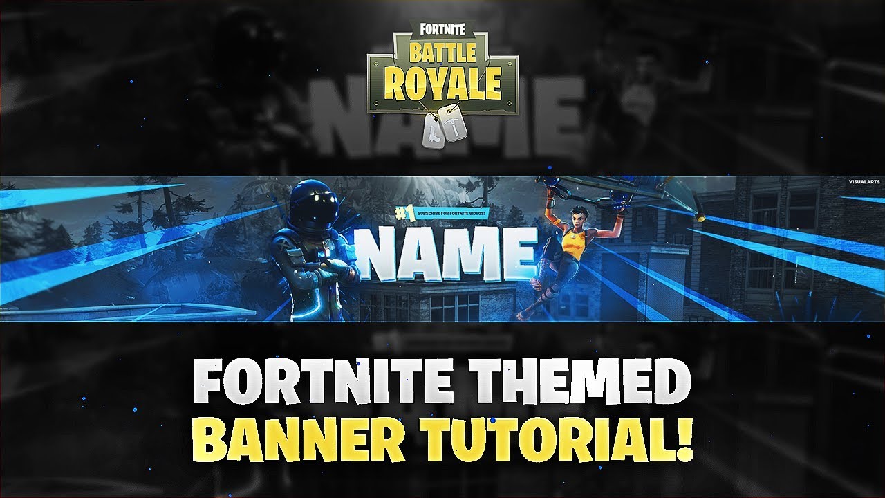 Tutorial: How To Make A Fortnite Themed YouTube Banner/Twitter Header! *EASY*