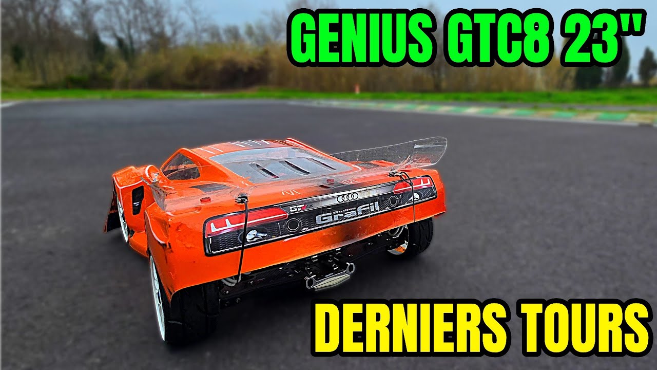 dernière sortie (de piste) en Genius GTC8 23 et lipo pink performance VS Turnigy (05/02/26)