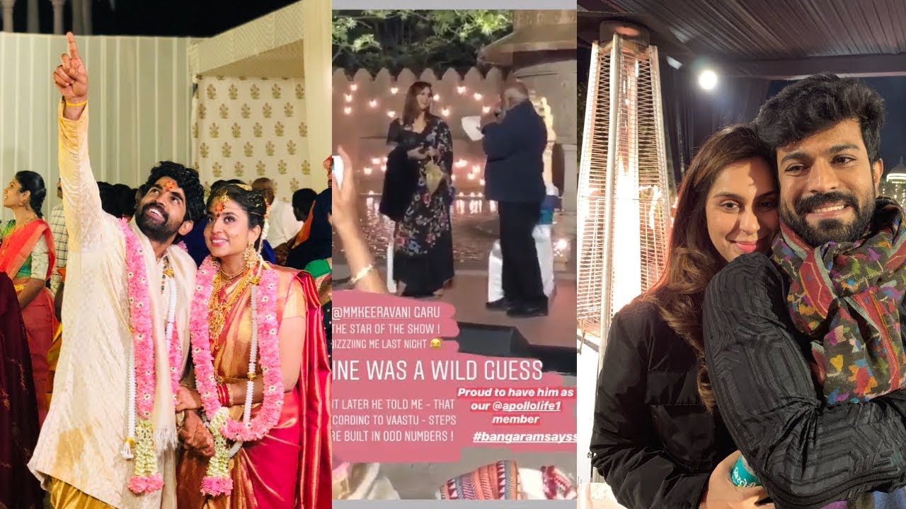MM Keeravani FUN With Upasana Ram Charan  | SS Rajamouli Son Karthikeya Marriage