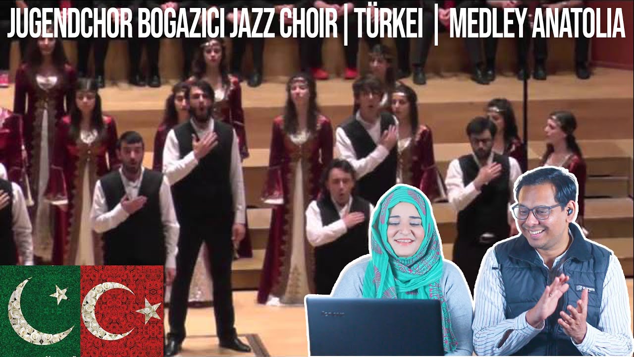 Jugendchor Bogazici Jazz Choir|Türkei | Medley Anatolia, EJCF Basel 2016 | Pakistani Reaction | SUB