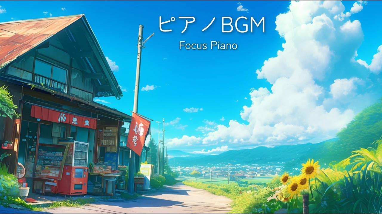 【戻りたいあの夏の日に】爽やかで切ないピアノBGM  1時間｜作業・勉強・集中 ｜ Relaxing Piano for Study & Work | Focus Music