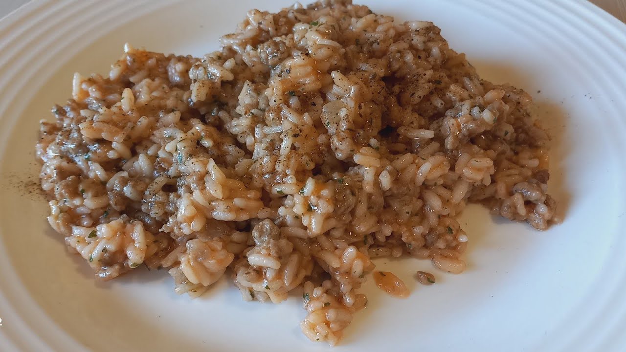 Rizoto sa mlevenim mesom