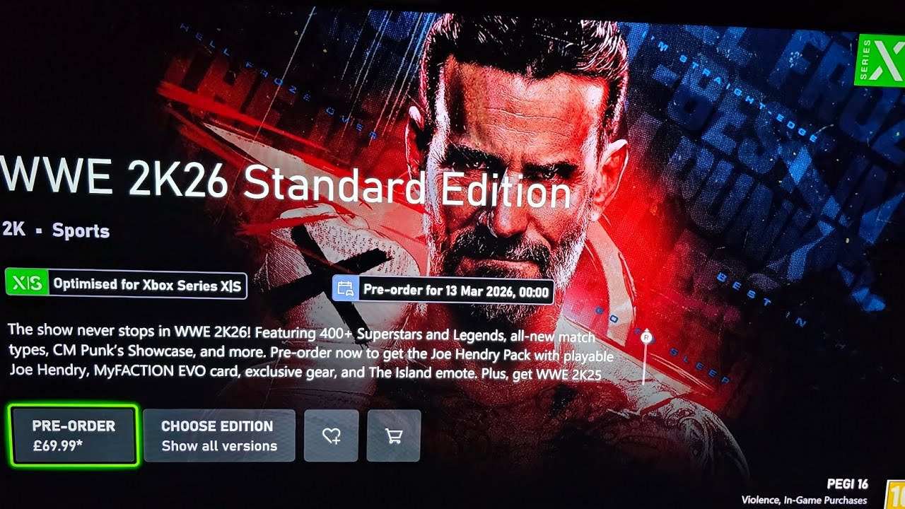 WWE 2K26 PRE ORDER 