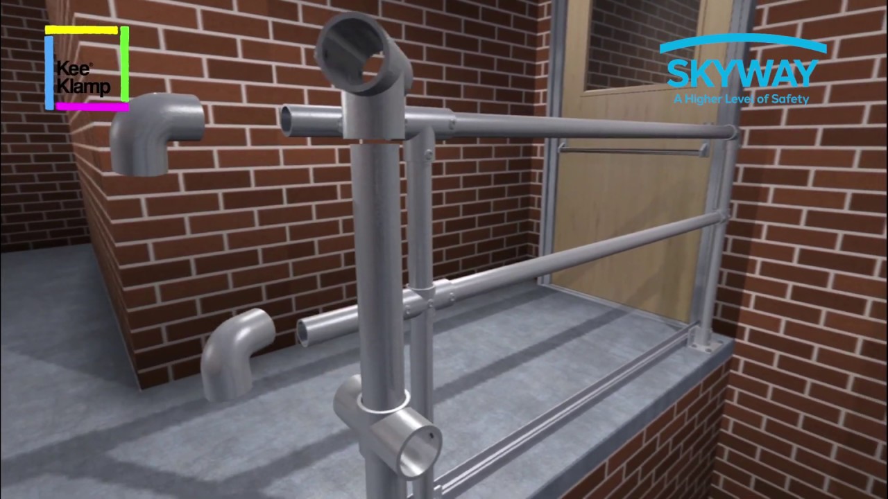 Kee Klamp ground based safety barriers