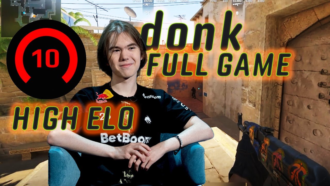 donk FULL GAME on Mirage | 30+ KILLS CS2 Faceit Level 10 POV