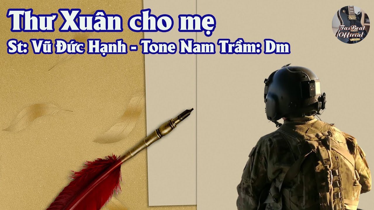 Karaoke Thư Xuân Cho Mẹ (Vũ Đức Hạnh) Tone Nam Trầm | TAS BEAT