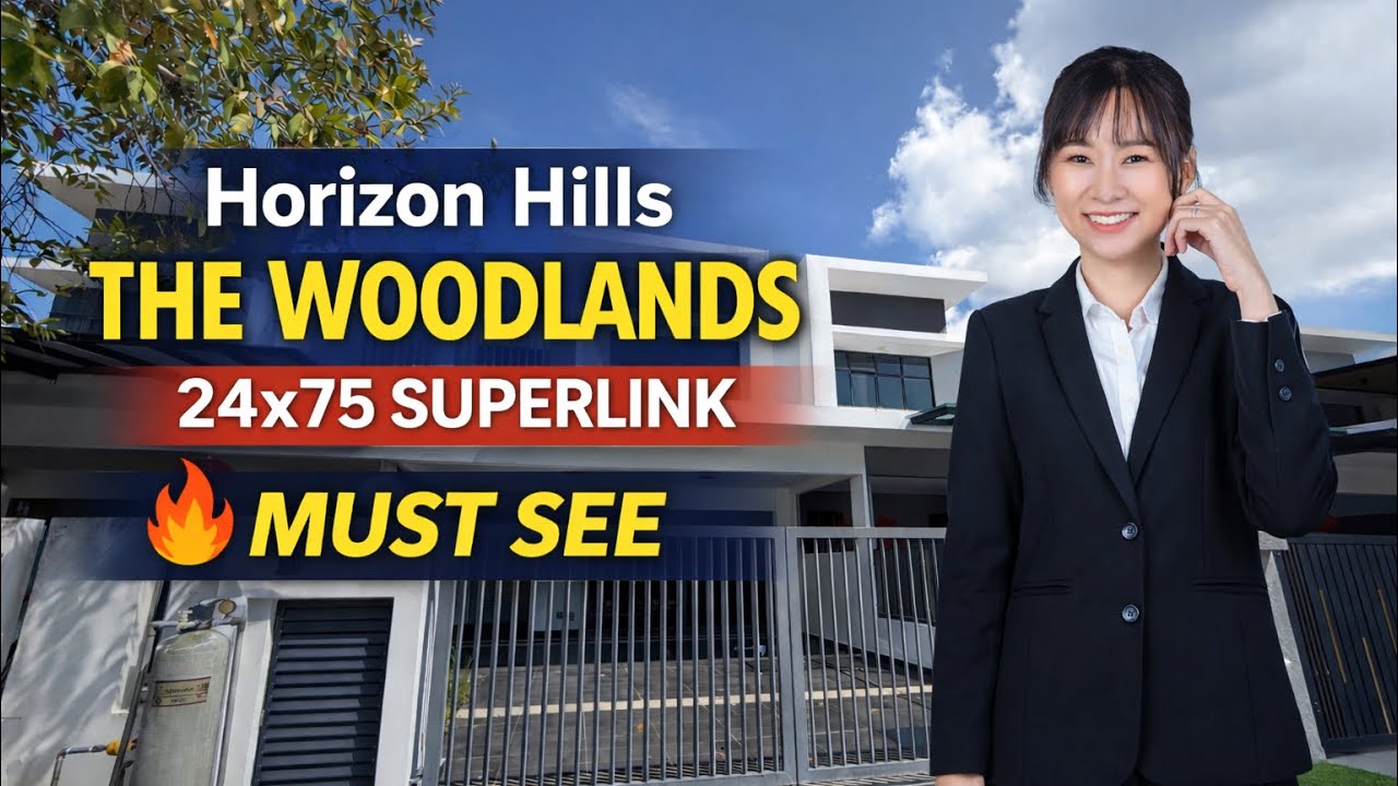 [马来西亚新山房地产 JB Property] Horizon Hills The Woodlands Superlink House For Sale