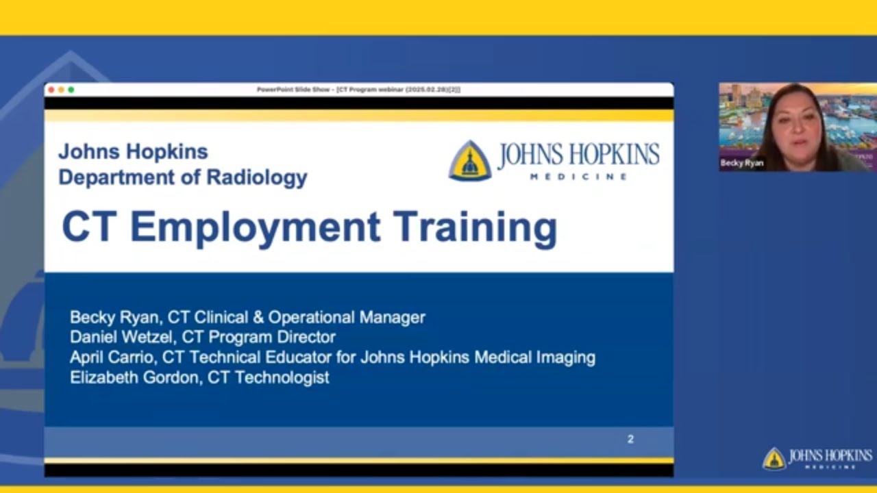 Getting Paid to Learn CT at Johns Hopkins