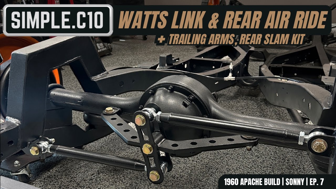 DIY WATTS LINK + TRAILING ARMS + REAR AIR BAG INSTALLATION | SIMPLE.C10 WATTS LINK for C10 Apache