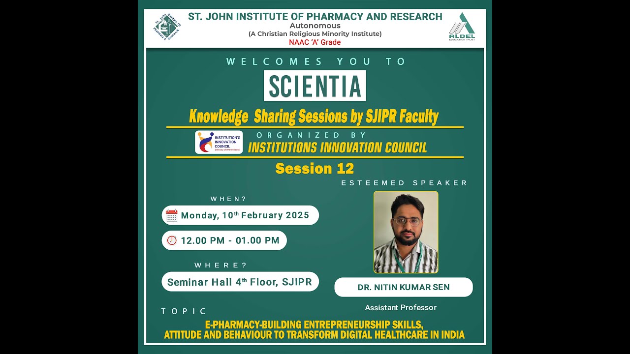 Scientia Session 12 by Dr. Nitin Sen