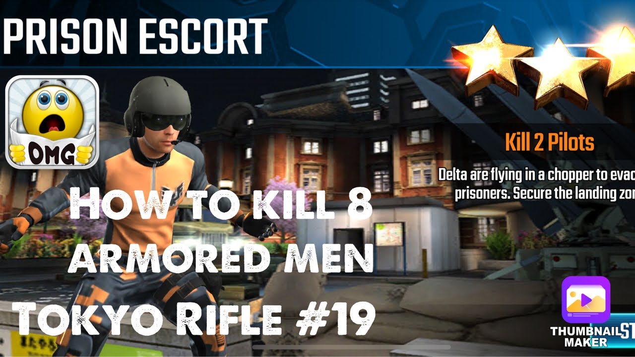 Prison Escort, Sniper Strike Special Ops mission #19- Tokyo (rifle/zone 14)