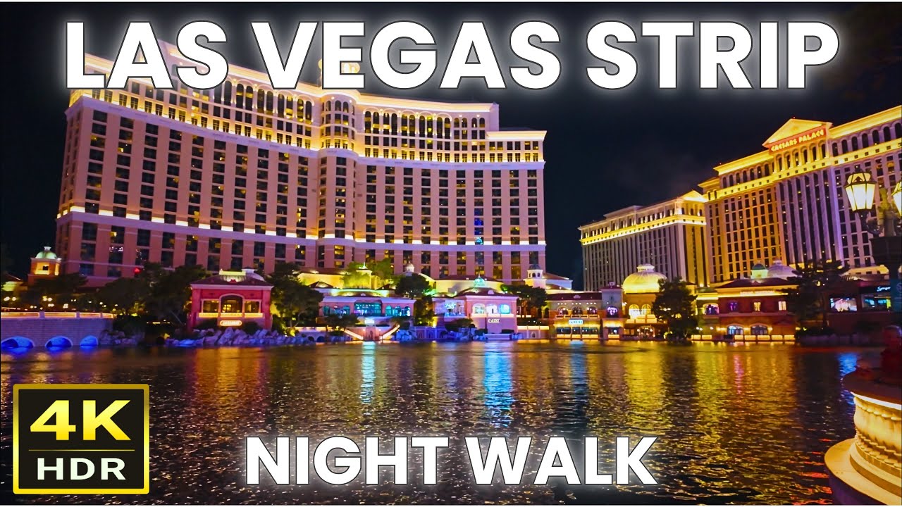 [4K HDR] Las Vegas Strip Night Walking Tour - July 2025 - Las Vegas, Nevada
