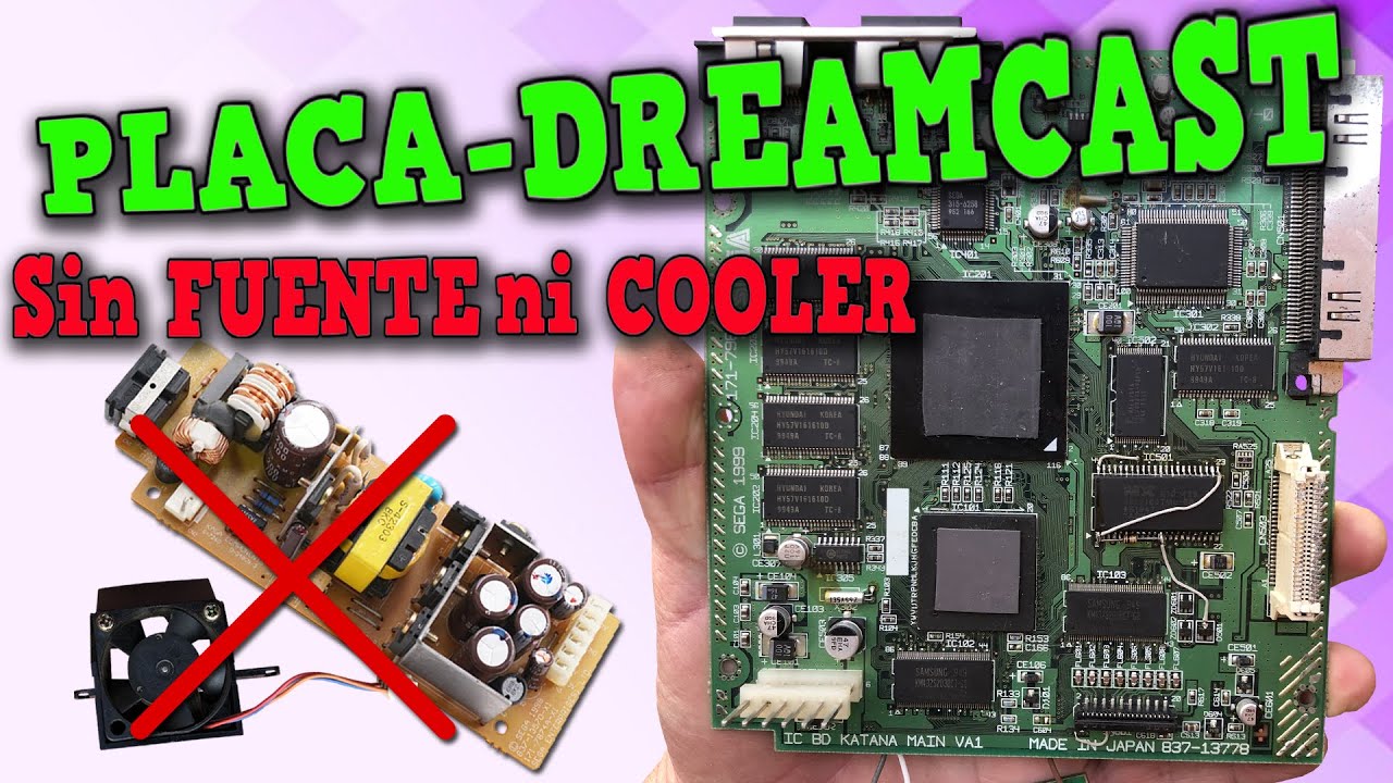 MOD Sega DreamCast  adaptación de FUENTE + FIX para no usar el COOLER