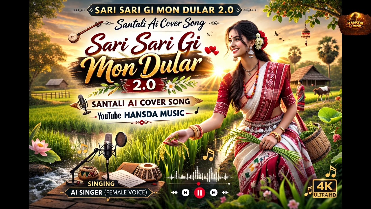Sari Sari Gi Mon Dular 2.0 💕 | Santali Ai Romantic Cover 2026 | Hansda Music