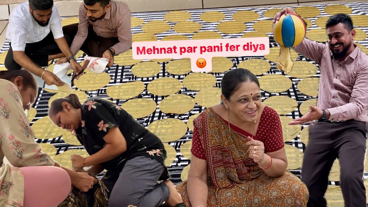 Lala bhai ne Khichiya papad bigade aur mummy pahuche shaadi me.