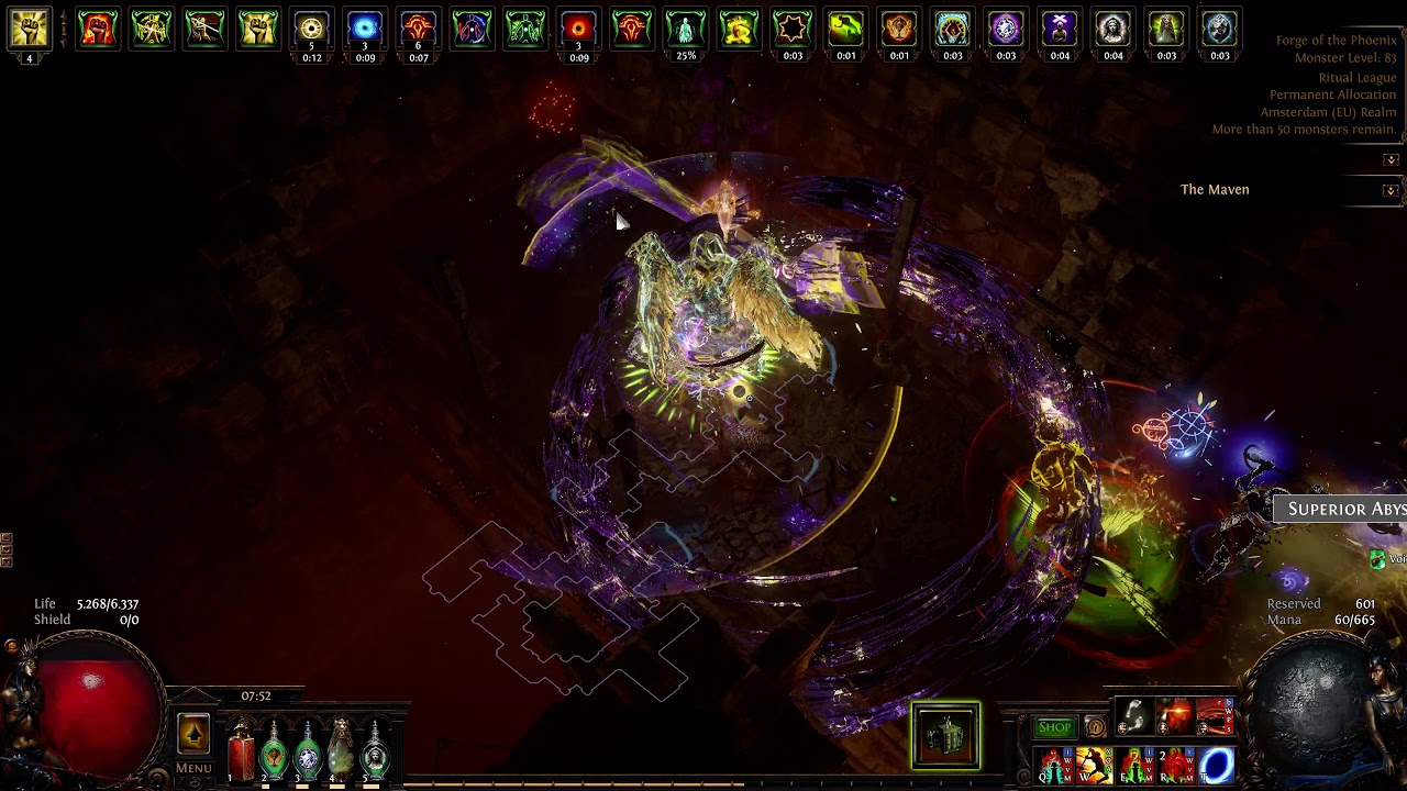 Path of Exile 3.13 Ritual League: Fire Cyclone Phoenix Awaken 9