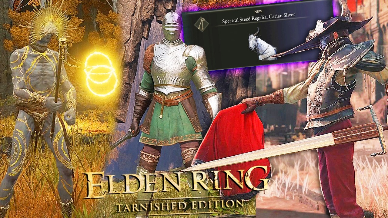 Elden Ring Tarnished Edition DLC NEW Weapons, Armor & Horse Armor Showecase & Locations