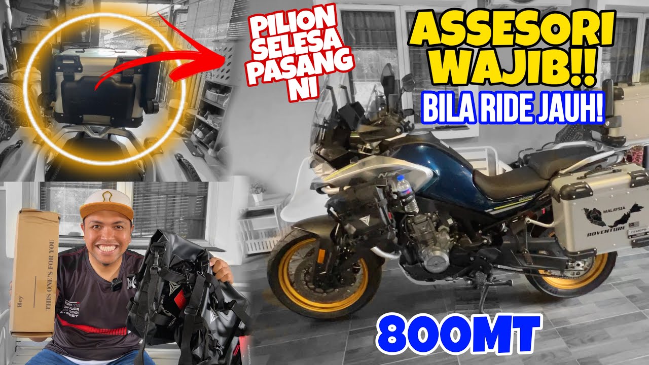 #883 ACCESORI WAJIB UNTUK TOURING BERDUA! | CFMOTO 800MT
