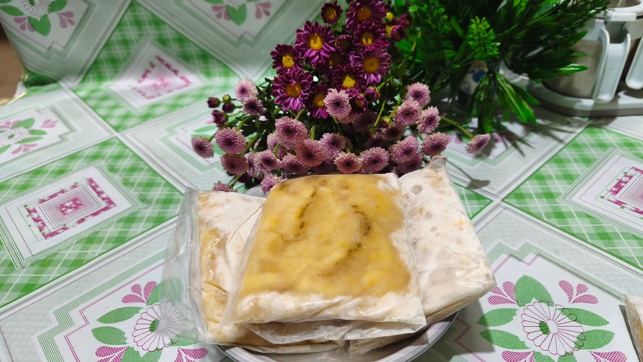 Làm kem chuối món ăn vặt tuổi thơ của bao đứa trẻ quê 