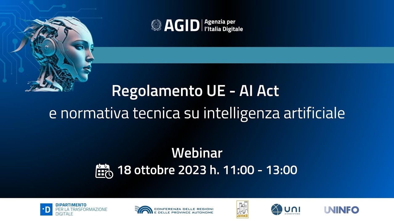 Webinar: Regolamento UE – AI Act e normativa tecnica sull’intelligenza artificiale