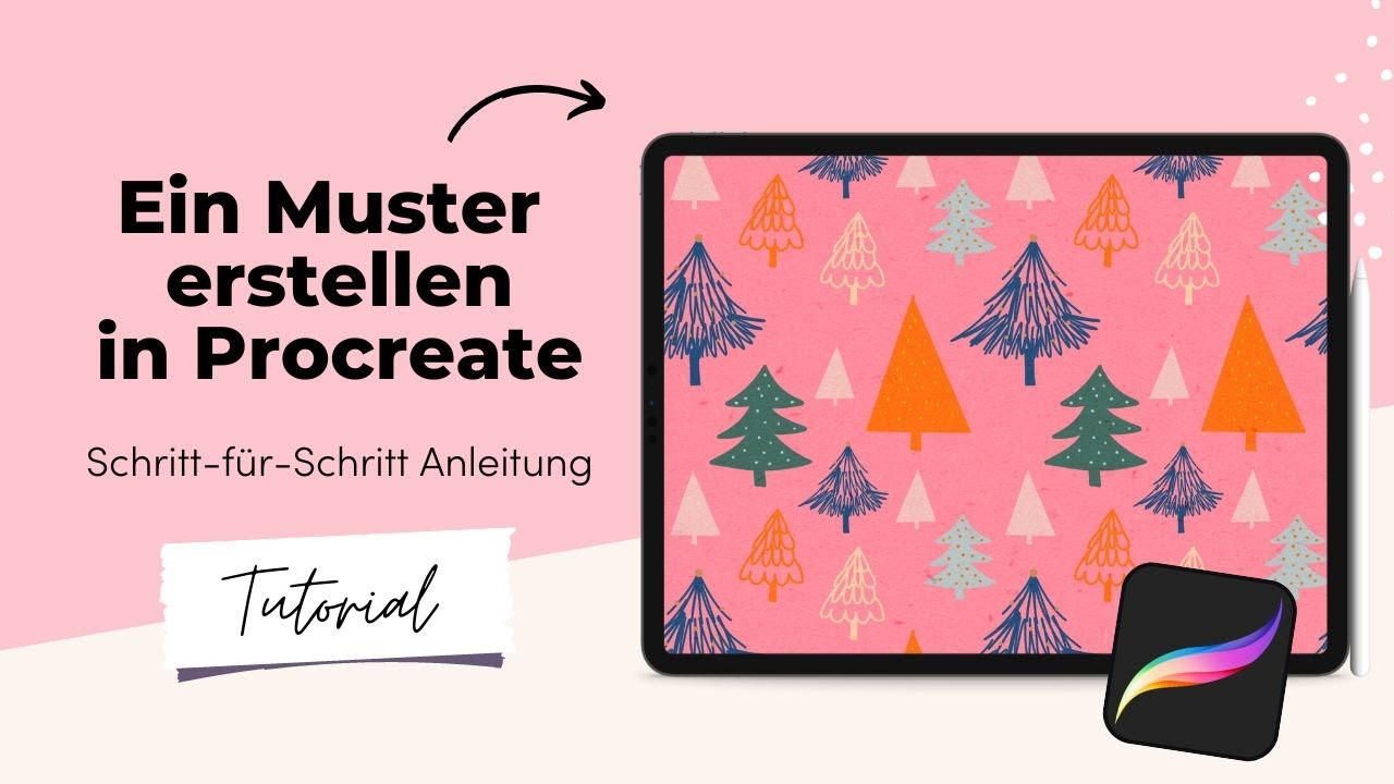 Nahtloses Muster in Procreate erstellen - Anfängertutorial auf deutsch