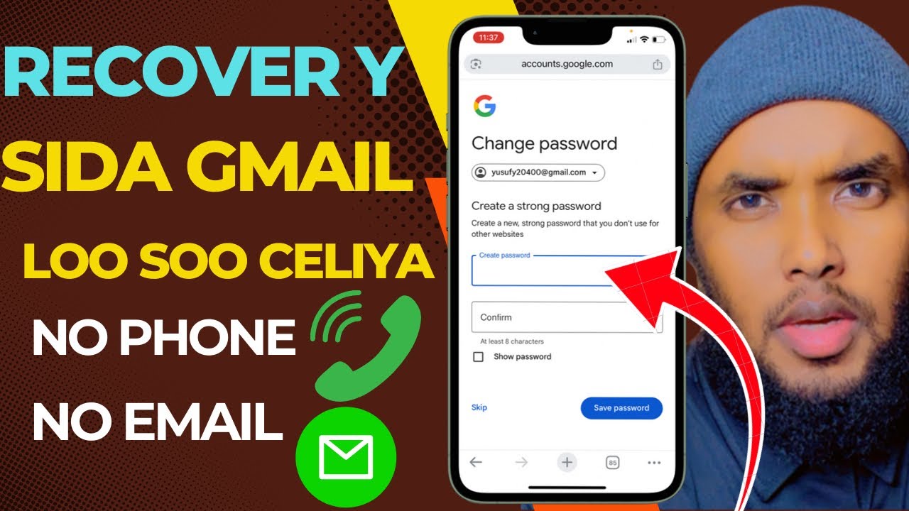 Sida Loo Soo Celiyo Gmail aad password kiisii illawday 2025
