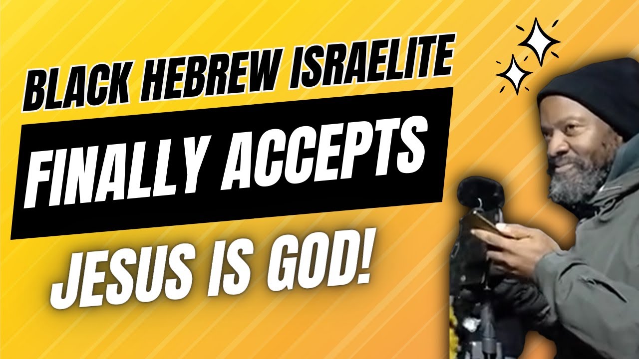 BLACK HEBREW ISRAELITE FINALLY ACCEPTS THE LORD JESUS CHRIST OF NAZARETH IS GOD ALMIGHTY!