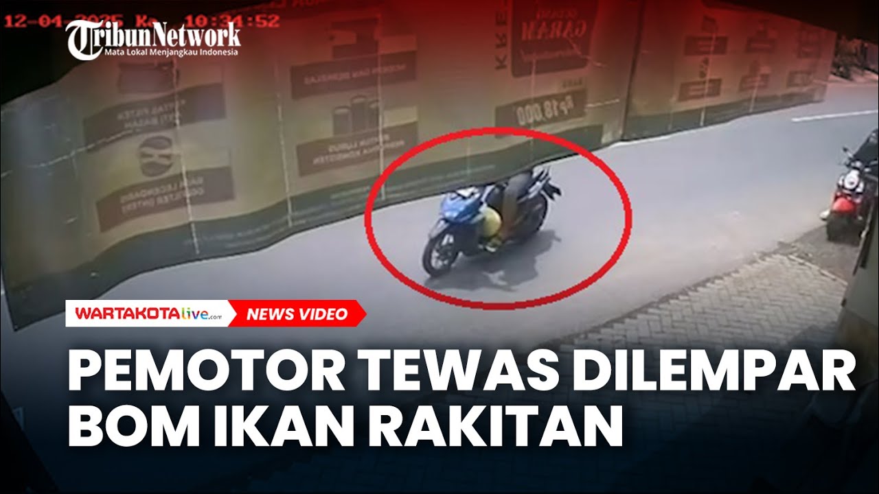 SADIS,Pemotor Tewas Seketika Usai Dua Kali Dilempar Bom Ikan Rakitan